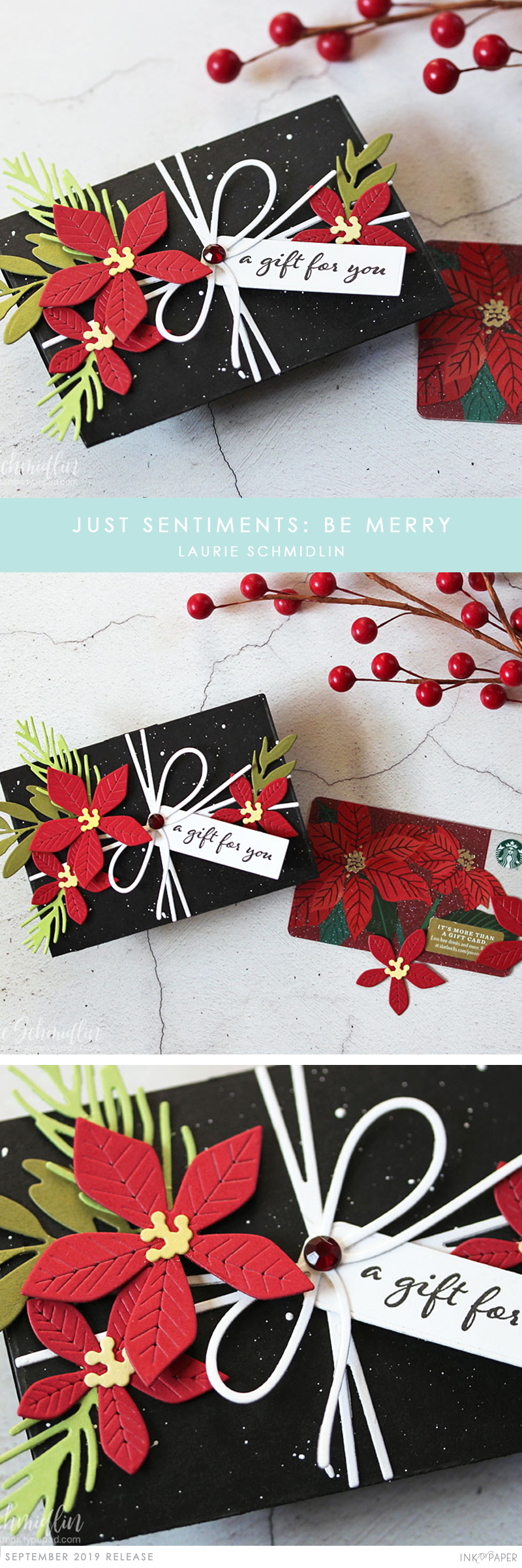 Simply Sweet: Blessed + Just Sentiments: Be Merry + Tag Creations: Modern  Gift