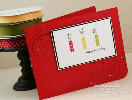Happy birthday candle card
