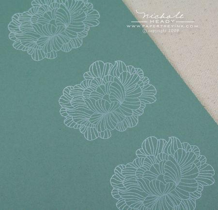 Stamped flower layers