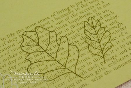 Stamped leaves