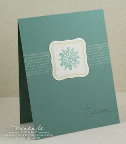 Tis the Season Snowflake card