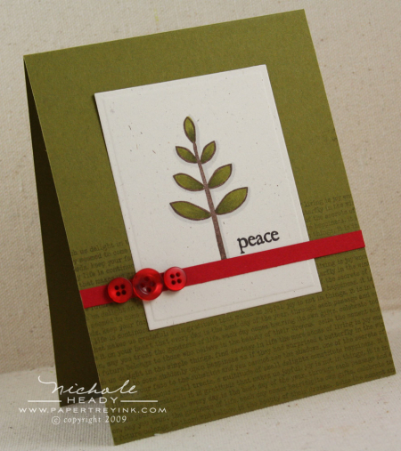 Peace Tree card