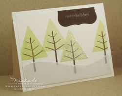 Glitter Tree card