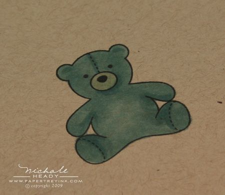 Colored teddy bear