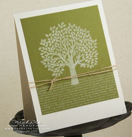 Tree & Text card