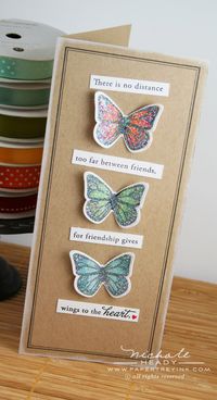 Rainbow Butterfly card