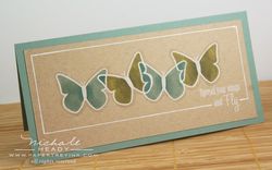 Gradient Butterfly Card