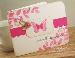 Butterfly Button card