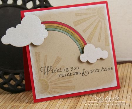 Rainbow & sunshine card