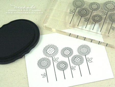 Stamped flowers