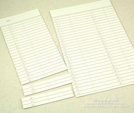 Cutting paper strips