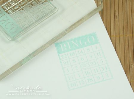 Stamping bingo card