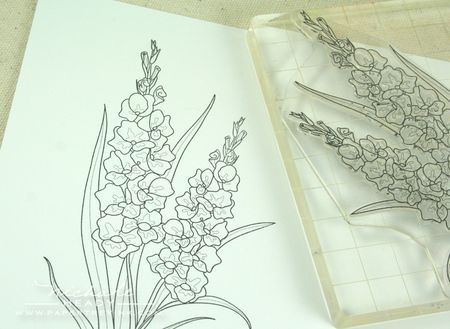 Stamped flowers