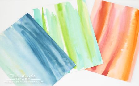 Watercolored backgrounds