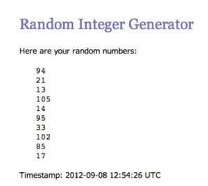 Random-numbers
