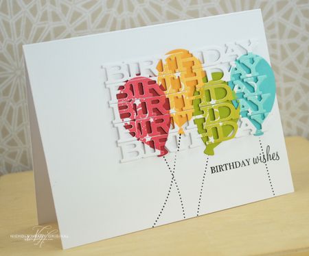 Balloon Birthday Wishes Card
