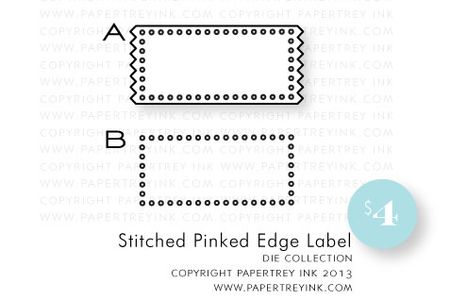 Stitched-Pinked-Edge-Label-die