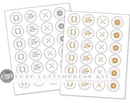 Luxe-Letterpress-printables