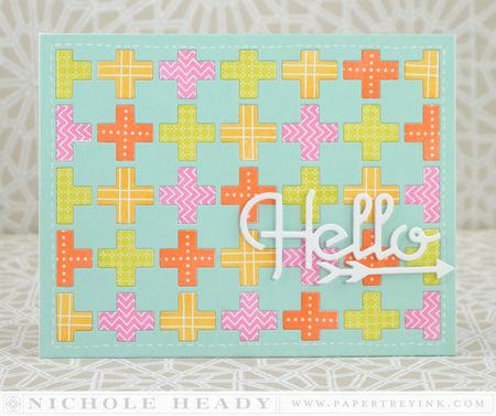 Quilted Hello Card