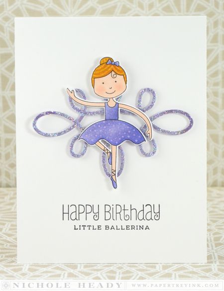 Happy Birthday Ballerina Card