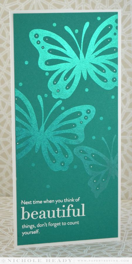 Perfect Pearls Butterfly Card