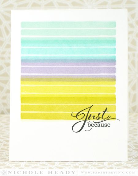 Ombre Just Because Card