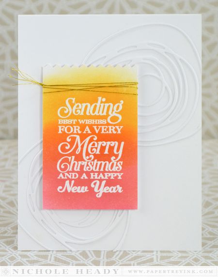 Ombre Christmas Card