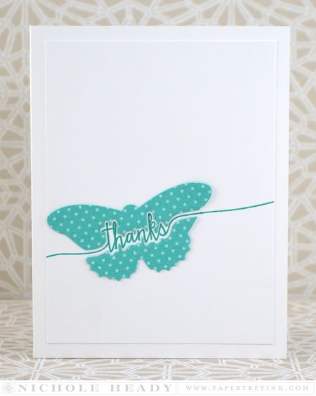 Butterfly Thanks Card