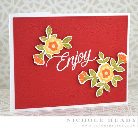 Quilted Enjoy Card
