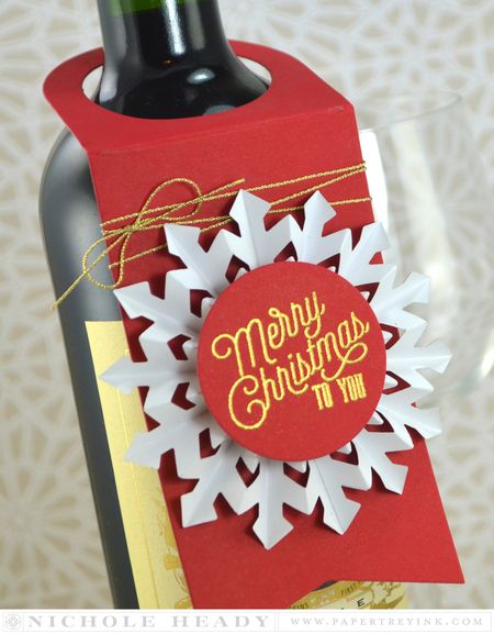 Merry Christmas Wine Tag