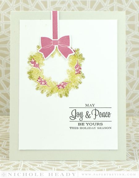 Joy & Peace Wreath Card
