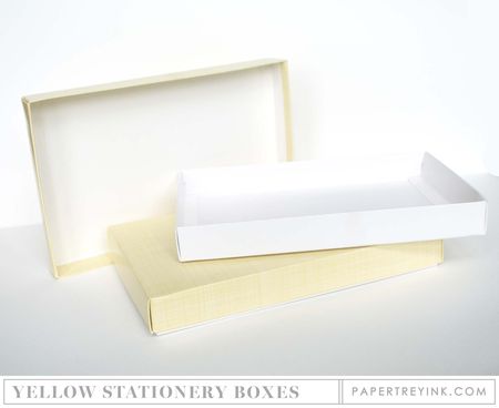 Yellow Stationery Boxes