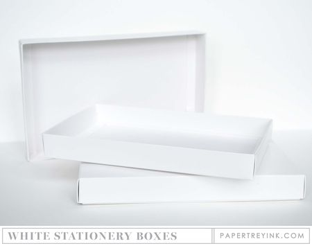 White Stationery Boxes