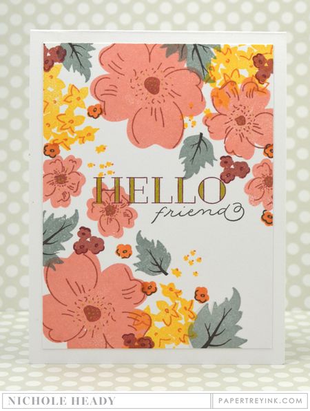 Hello Friend Floral Card