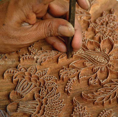 Anokhi 6 carving woodblock
