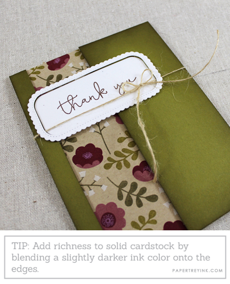 Ivy & Bloom Thank You Card Flat