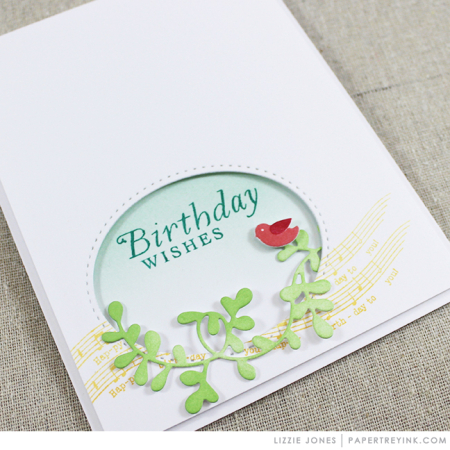 Birdy Birthday Wishes Card Flat