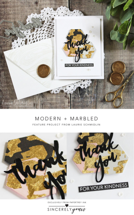 Modern + Marbled by Laurie Schmidlin for Papertrey Ink