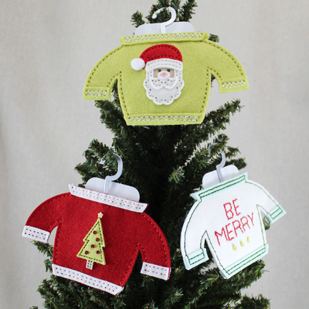 Christmas Sweater Gift Card Holders