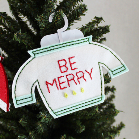 Be Merry Sweater Gift Card Holder