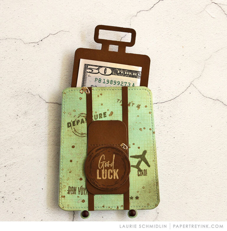 GoTo Gift Card Holder Vintage Suitcase + Vintage Travel + Paradise