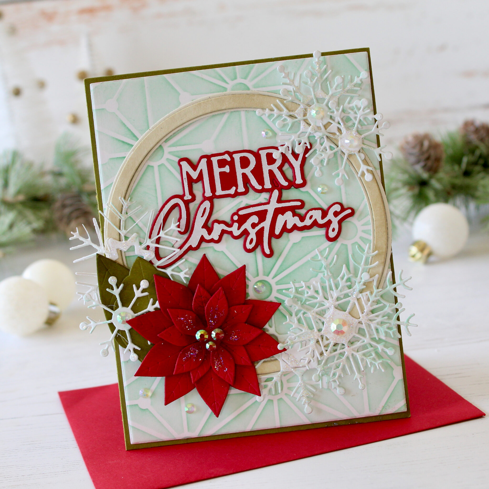 Forever Snowflake Frame + Merry Christmas + Ornament Cloche + Perfect ...